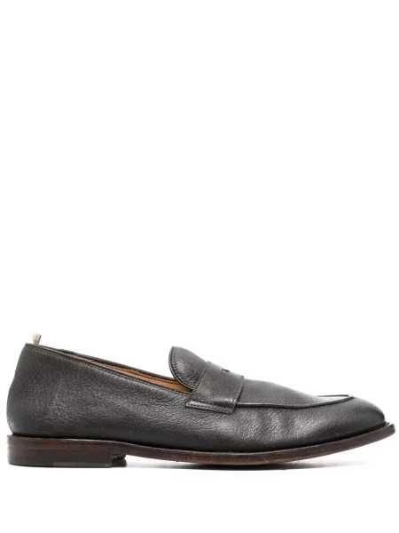 Pantofi loafer Officine Creative din piele maro