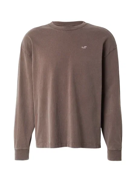 HOLLISTER Tričko mokka