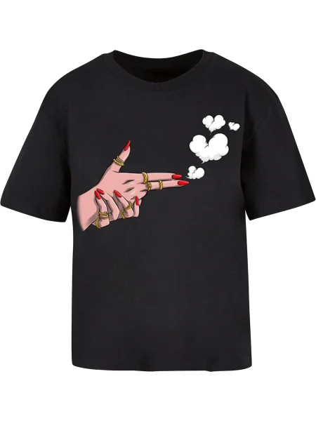 Miss Tee Tricou Girl Bang' negru