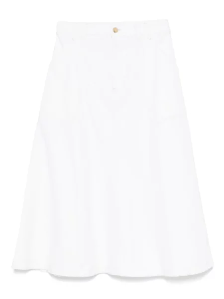 Fustă midi A.p.c. până la genunchi alb