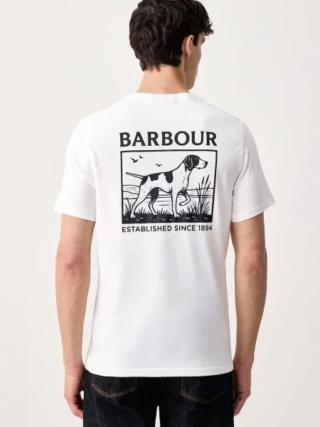 Barbour tricou pentru bărbați din alb