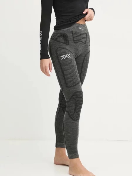 Spodnie X-bionic z wełny merino szare