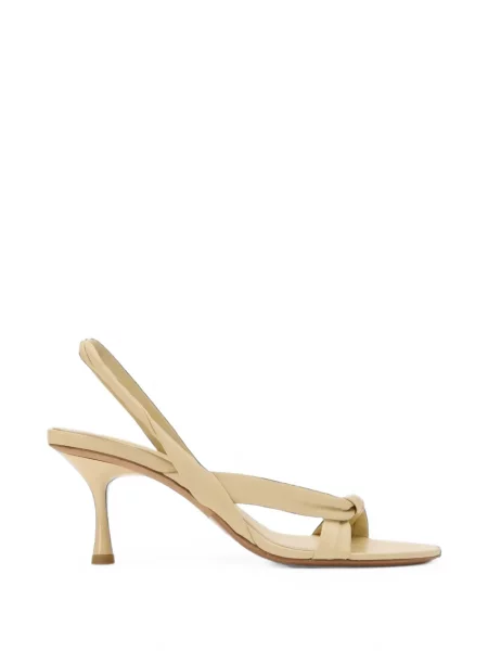 Sandale Studio Amelia slingback țesuți galben