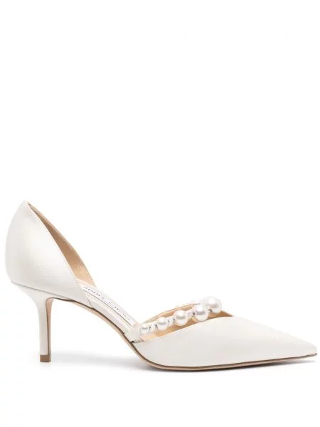 Pantofi cu toc Jimmy Choo alb