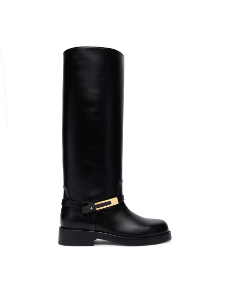 Elisabetta Franchi Cizme lungi riding negru