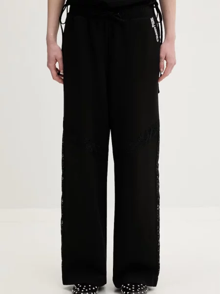 Karl Lagerfeld Jeans pantaloni de trening pentru femei cu negru