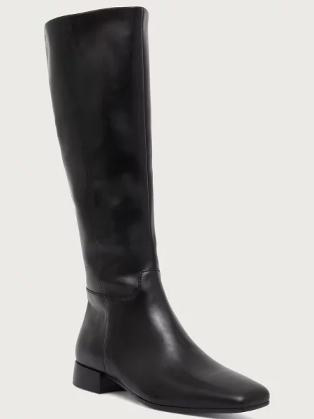 Vagabond Shoemakers cizme cu plat pentru femei din piele MONA negru