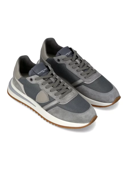 Buty do biegania Philippe Model skórzane do biegania szare