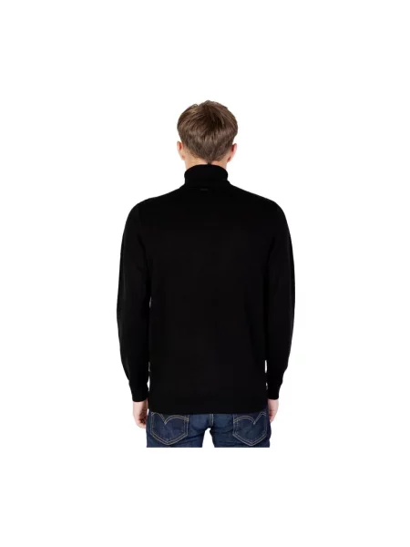 Golf wielobarwność lniany golf Antony Morato czarny