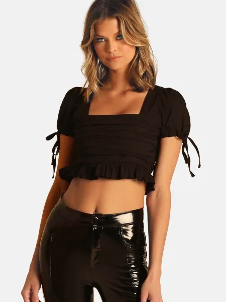 OW Collection Bluză BLANCE negru