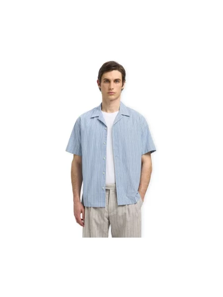 Pruhovaná košile Selected modrá