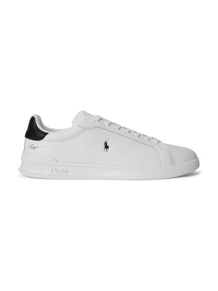Sneakerși Polo Ralph Lauren din piele alb