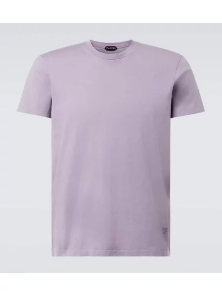 Tricou Tom Ford din jerseu violet