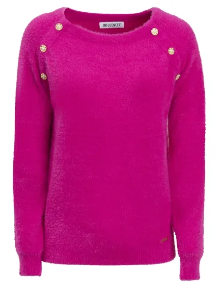 Influencer Pulover / fucsia auriu