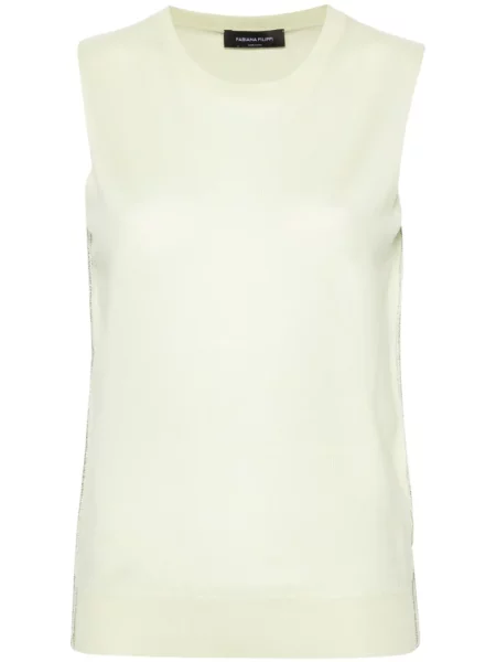 Top Fabiana Filippi tricotate verde