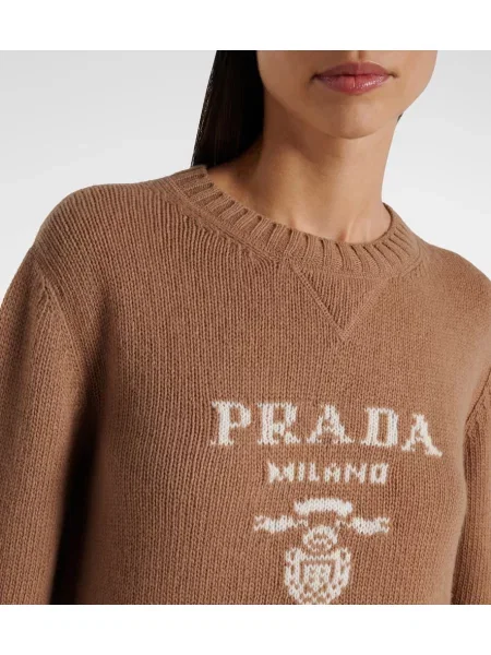 Pulover Prada de lână maro