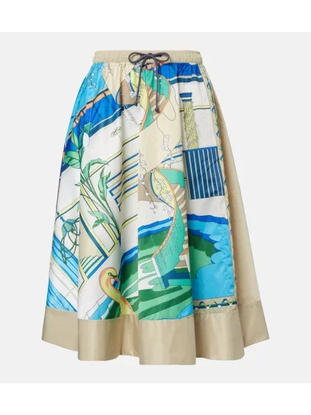 Fustă midi Tory Burch cu imagine