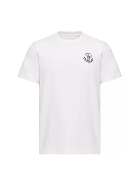 Koszulka Moncler z logo biała