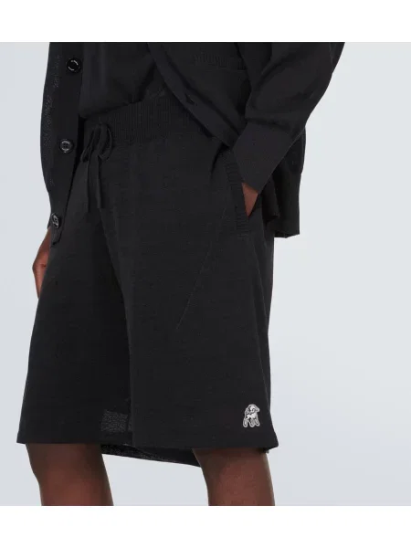 Pantaloni scurți Undercover tricotate negru