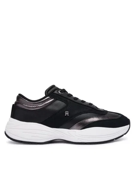 Tommy Hilfiger Сникърси Th Modern Sporty Runner Leather черен