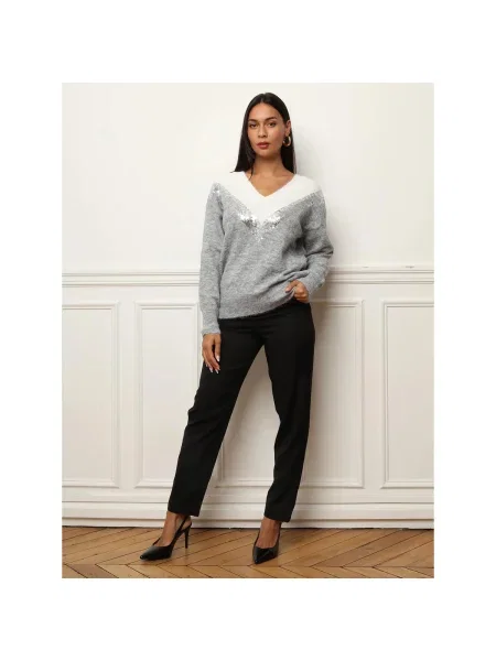 Pulover La Modeuse gri
