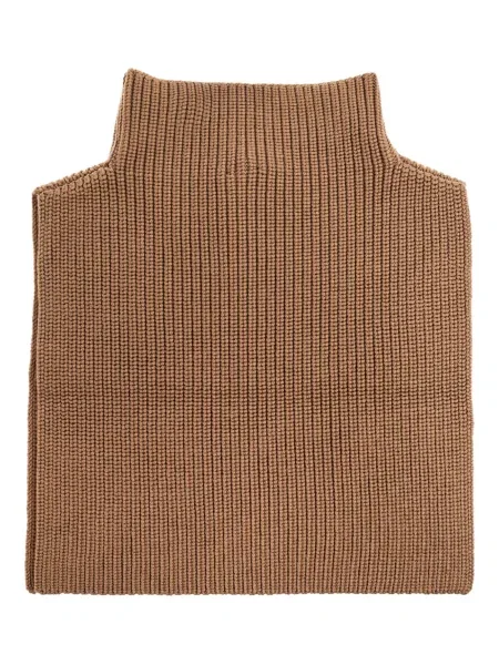 Fular Max Mara de lână maro