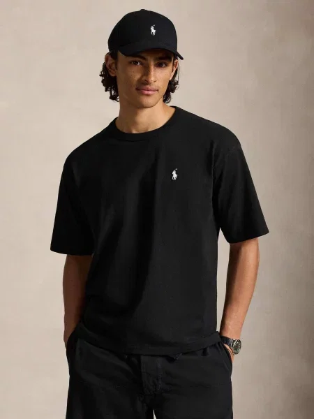 POLO RALPH LAUREN Tricou | Relaxed fit negru