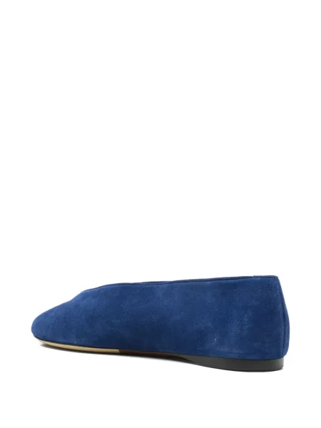 Balerini Moschino din piele de căprioară albastru