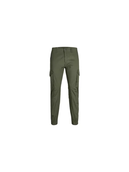 Jack & Jones Spodnie materiałowe Paul Flake Tapered Fit zielony