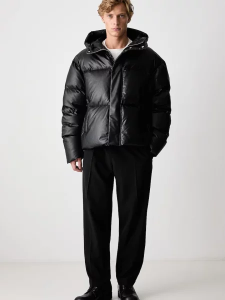 Maison Margiela пухова куртка з імітації шкіри
