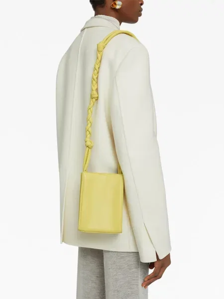Geanta crossbody Jil Sander din piele galben