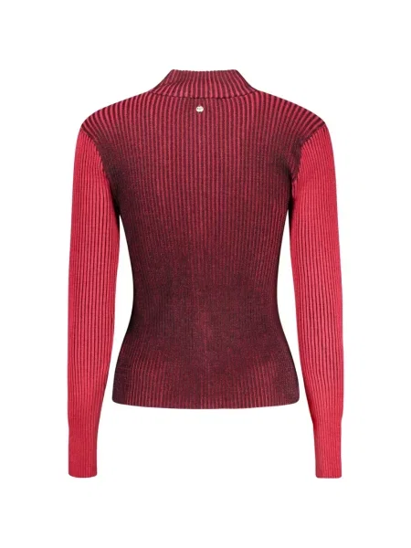 Pulover Desigual tricotate roșu