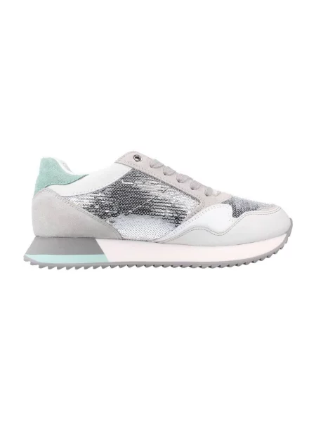 Sneakerși Geox gri