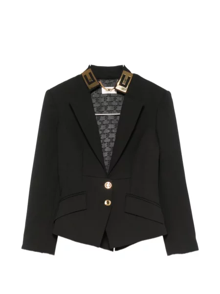 Sacou Elisabetta Franchi cu rever negru