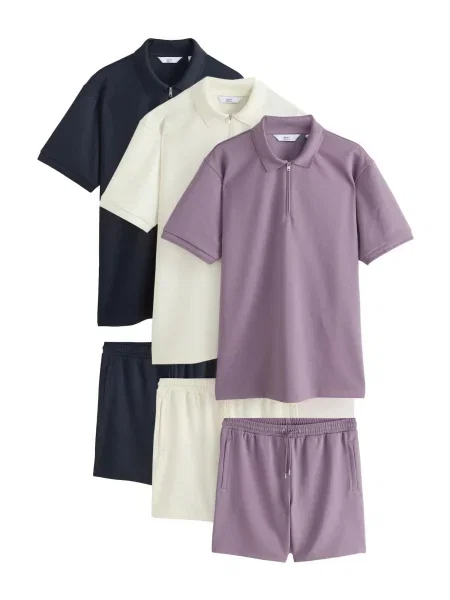 Next Trening crem / mauve negru