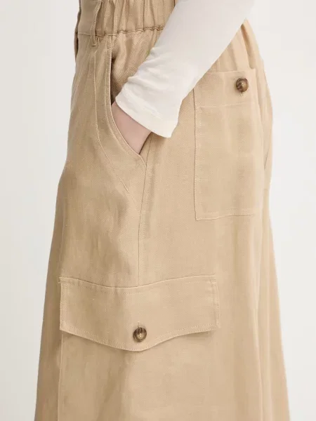 Льняные брюки карго Weekend Max Mara