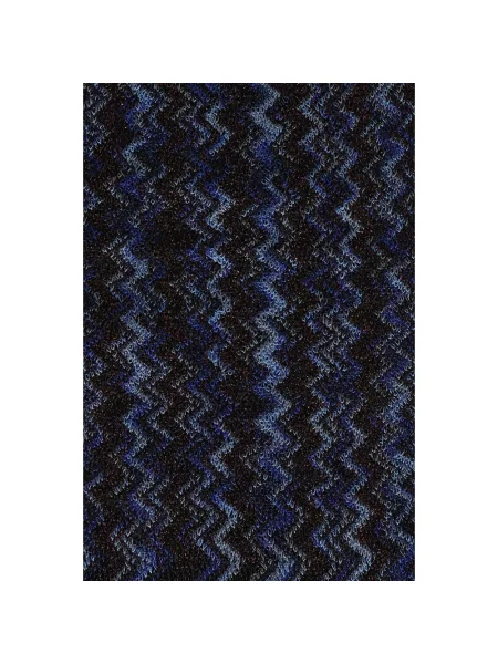 Szal Missoni wełniana niebieska