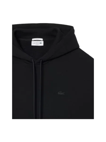 Bluza z kapturem Lacoste z kapturem czarna