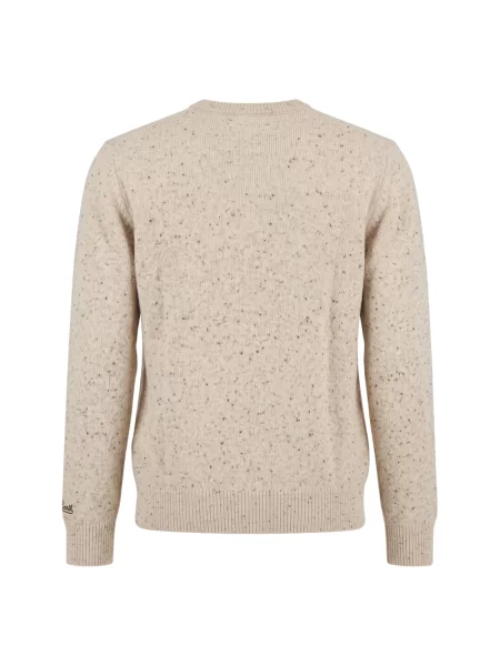 Sweter Mc2 Saint Barth wełniany beżowy