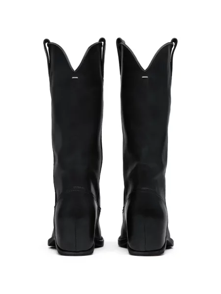 Botine Maison Margiela din piele negru