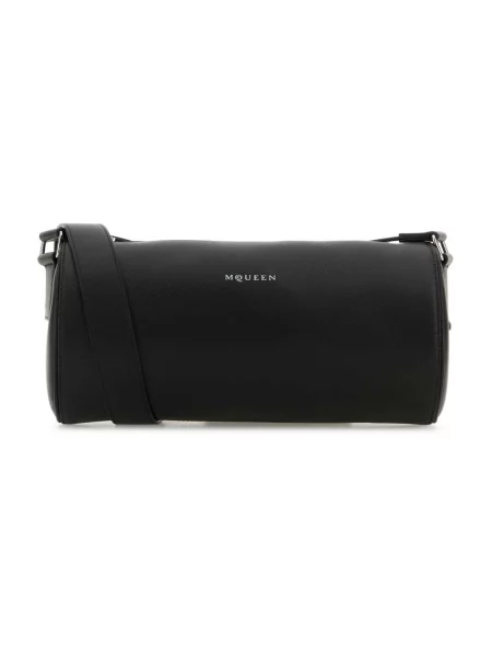 Torba crossbody Alexander Mcqueen skórzana czarna