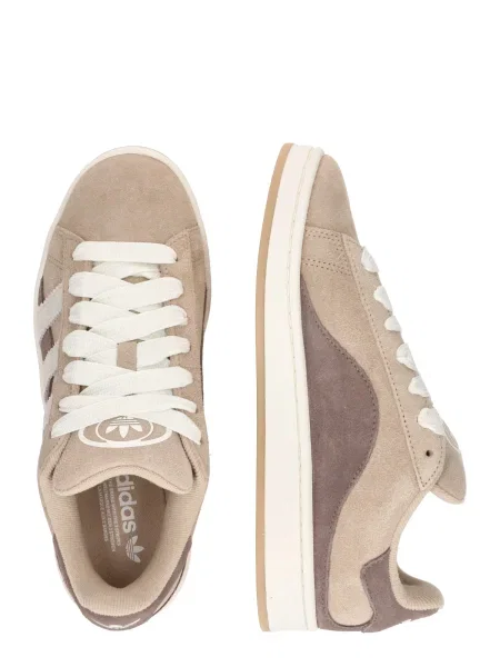 Adidas Originals sneakers din piele intoarsă Campus Twist bej alb