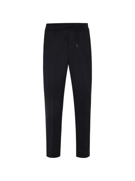Pantaloni Brioni de lână cu cordon albastru