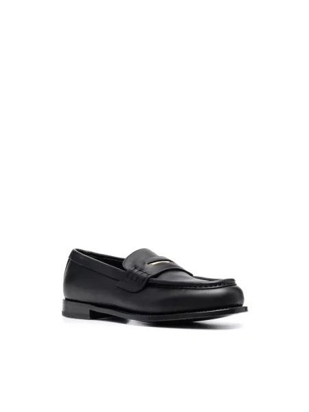 Półbuty Giuseppe Zanotti biznesowe z twillu czarne