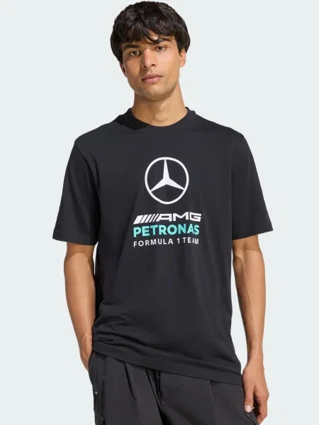 ADIDAS PERFORMANCE Funkcionalna majica Mercedes-AMG Petronas Formula 1 Team DNA turkizna / črna bela