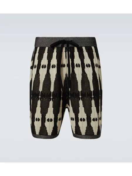 Pantaloni scurți Commas tricotate negru