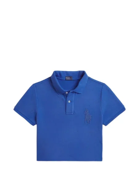 Decupat tricou polo Polo Ralph Lauren albastru