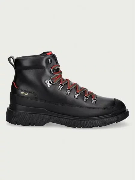 Botine Hugo din piele negru