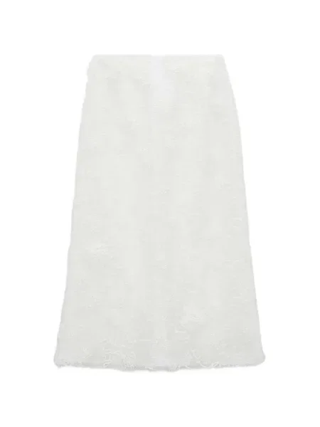 Fustă Dorothee Schumacher transparente alb
