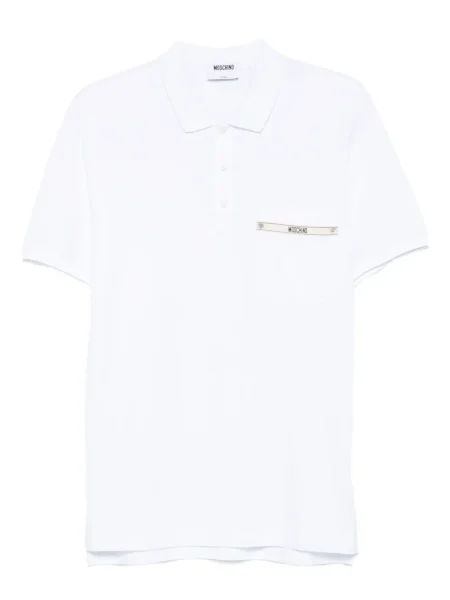 Polo Moschino alb